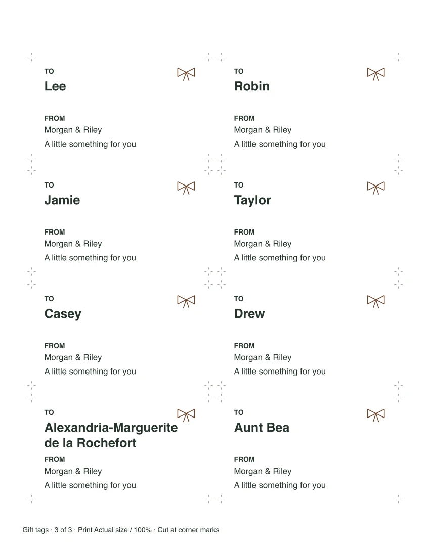Actual batch sheet 3, including the long name on two lines.
